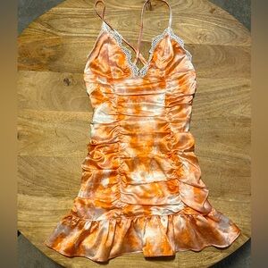 Jessica Satin Mini Dress 🍊